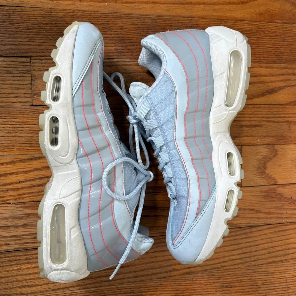 Nike Air Max 95 Half Blue Pink Gray Women's 9 Casual Athletic Shoes